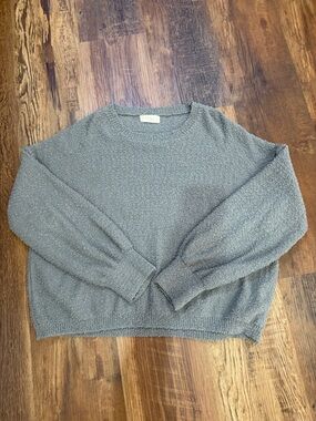 Men's Cozy Textured Crewneck Sweater - Green
